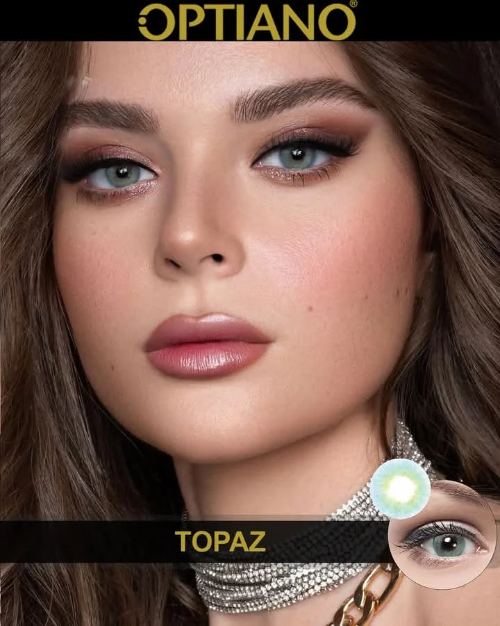 Optiano Colour Contact Lenses Topaz
