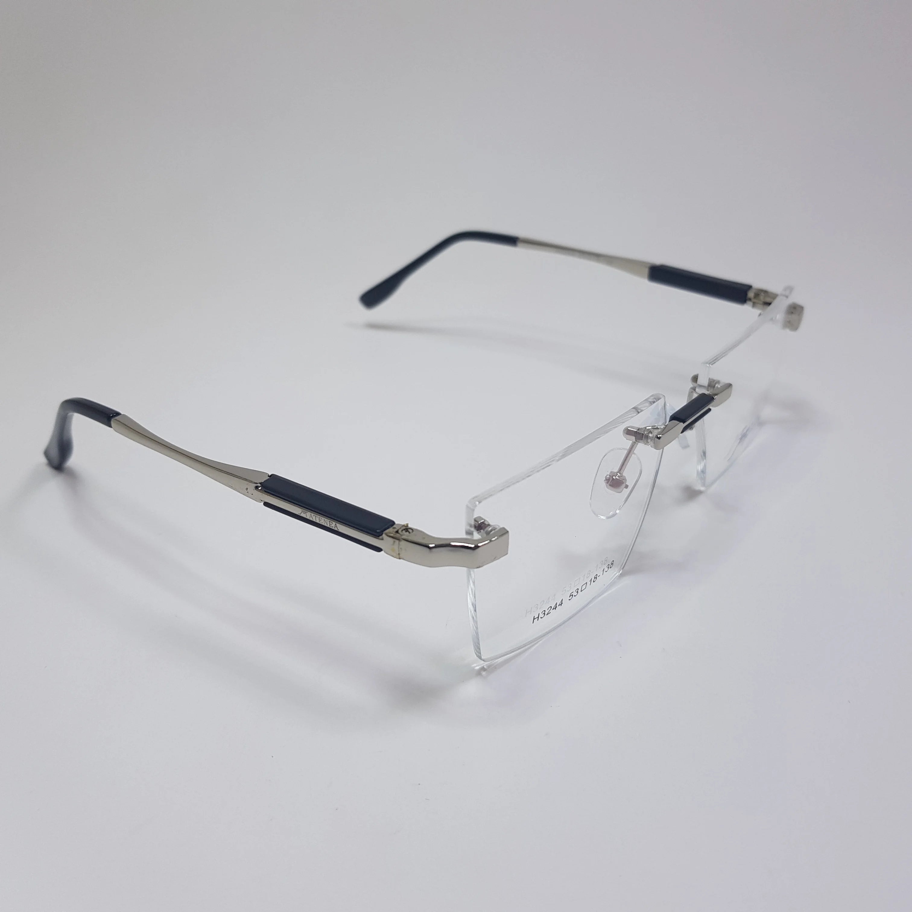 H3244 Tatenea Eyeglasses 3pc Rimless Frame Premium Quality Spring Hinges Unisex
